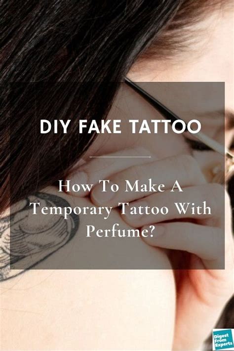 fake tattoo diy perfume|perfume tattoo diy tiktok.